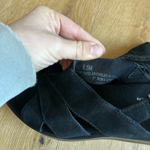 Women’s Munro Micah Slingback leather black sandal with arch support - Picture 6 of 6